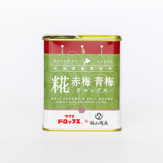 Fukuyama Koji Red and Green Plum Drops Candy 71g 1 each