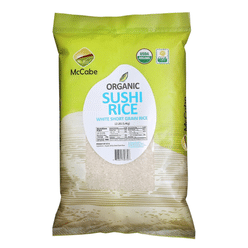 McCabe Organic Sushi Rice 12-Pound, USDA Certified Organic, 12 lb