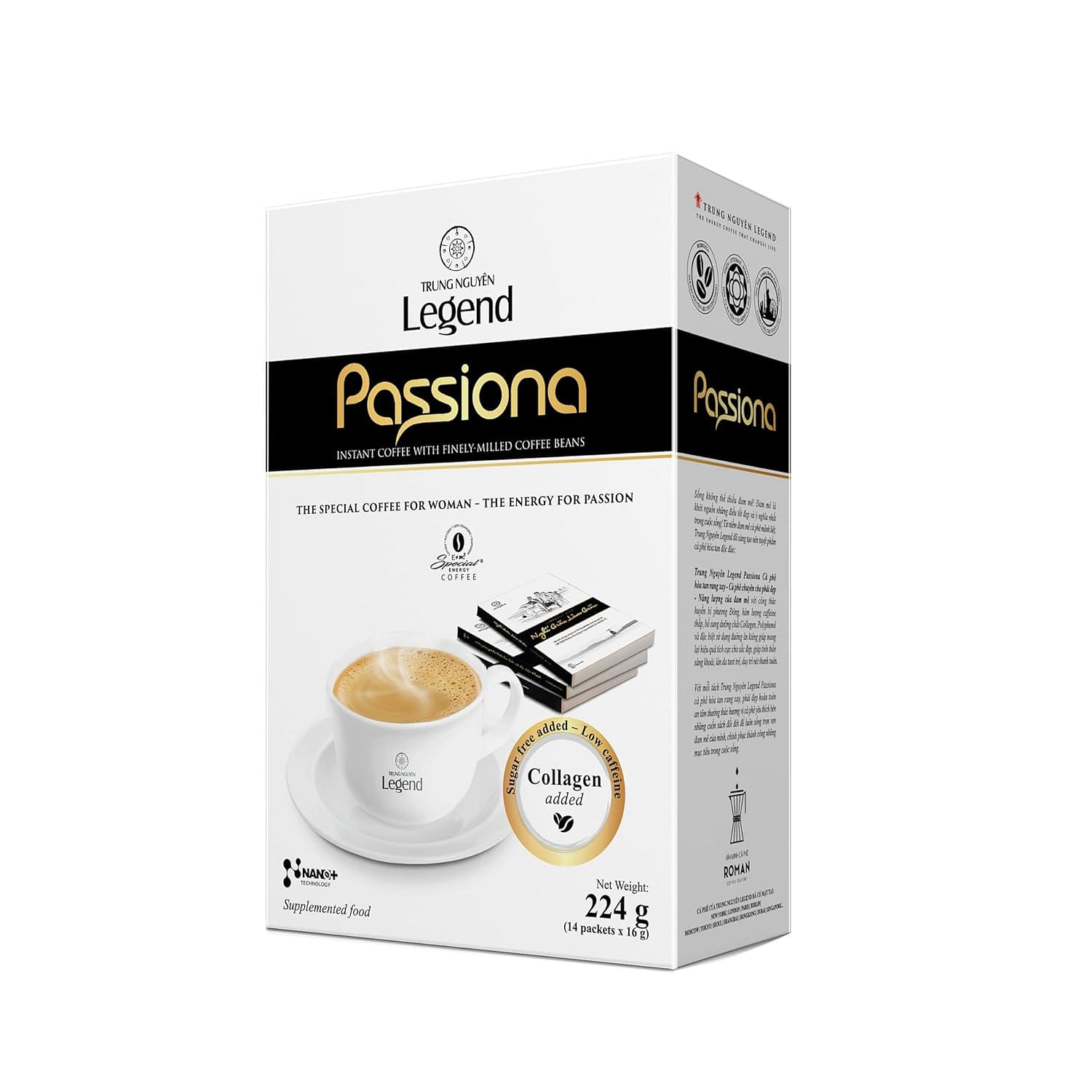 Trung Nguyen Legend Passiona Premium Instant Coffee 224 그램