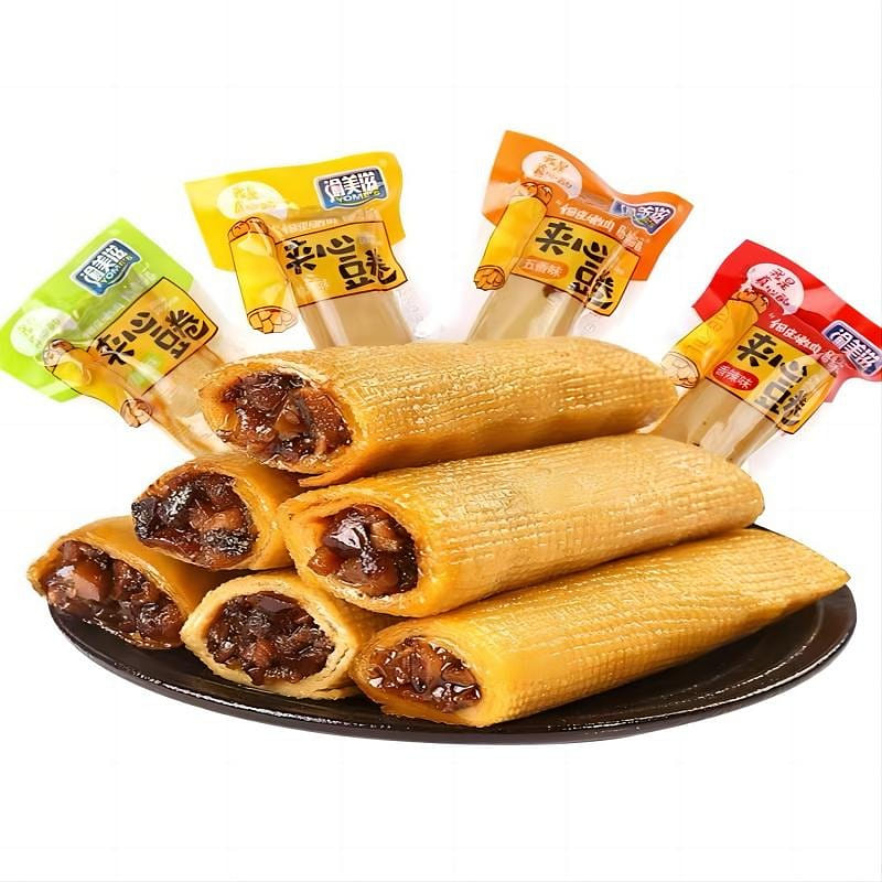 香菇夾心豆卷 4種口味混裝 豆腐乾 零食 小時候的味道 200 克