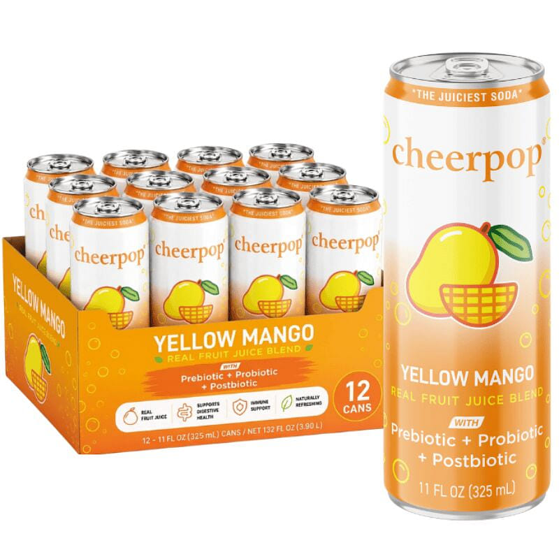 Cheerpop 망고 스파클링 과일 주스 - 325 ml 12 캔