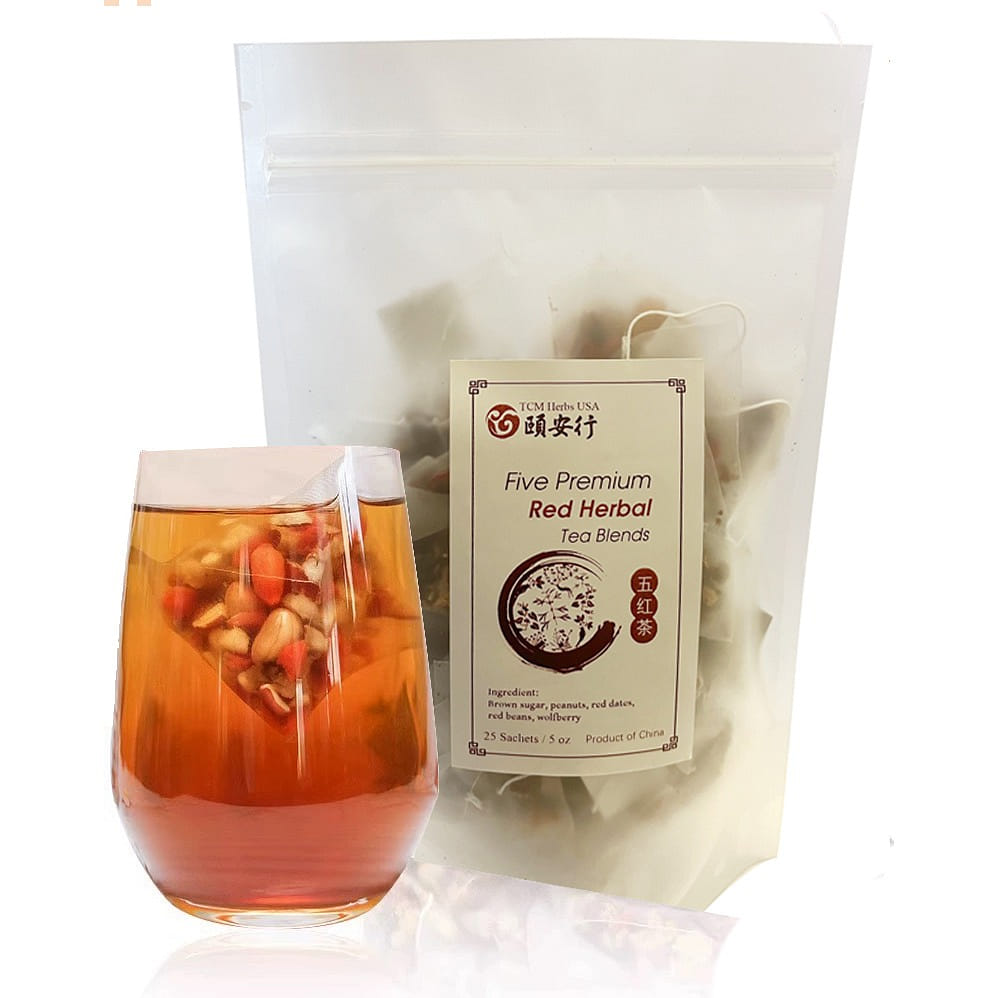 Five premium Red herbal tea blends (25 Tea Bags) 8.8 온스