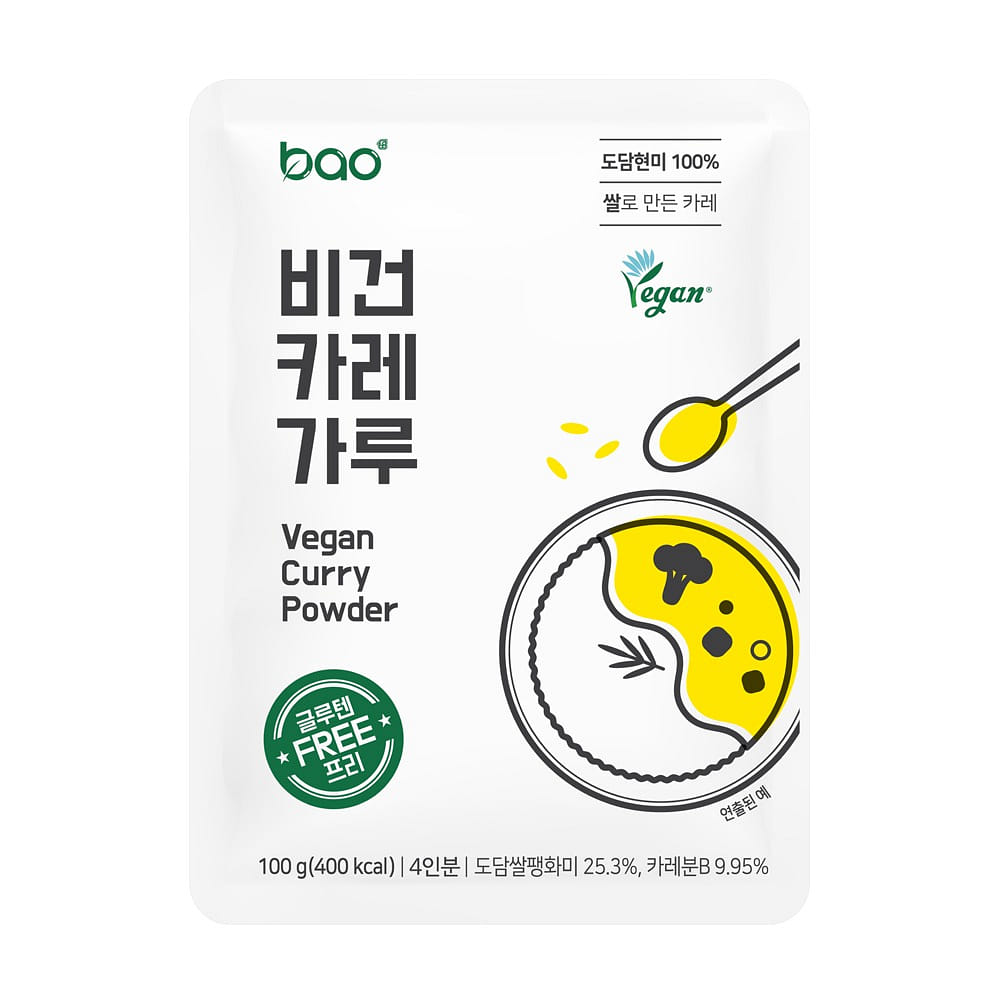 [韓國直送] 無麩質, 素食咖喱粉 100 克