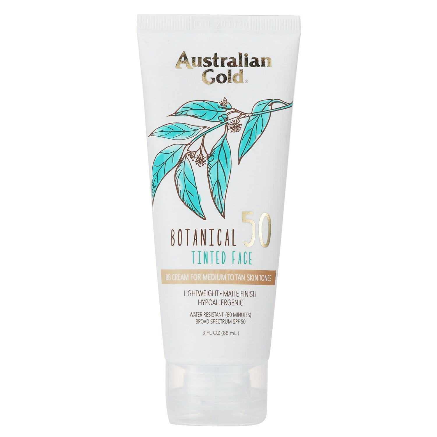 Australian Gold Botanical Sunscreen SPF 50 Tinted Face BB Cream - Medium to Tan 89ml/3oz 89 밀리리터