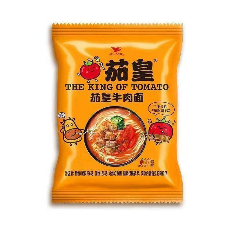 統一茄皇方便麪番茄牛肉袋裝泡麪速食品126g*5 630 克