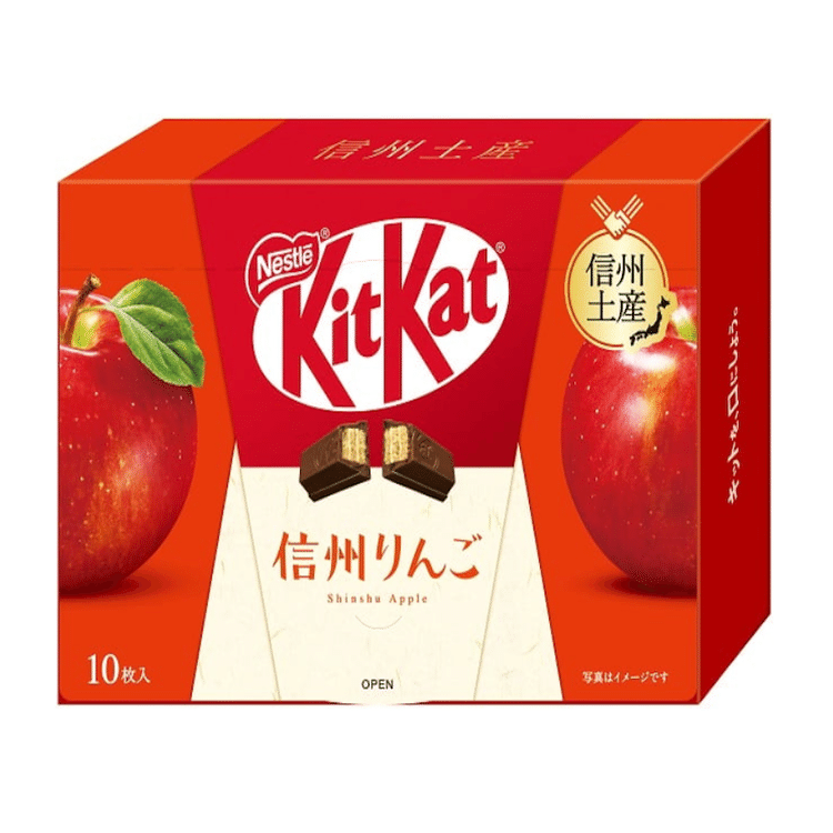 日本直送」キットカット・信州土産 信州りんご味 10枚箱入り - Weee!