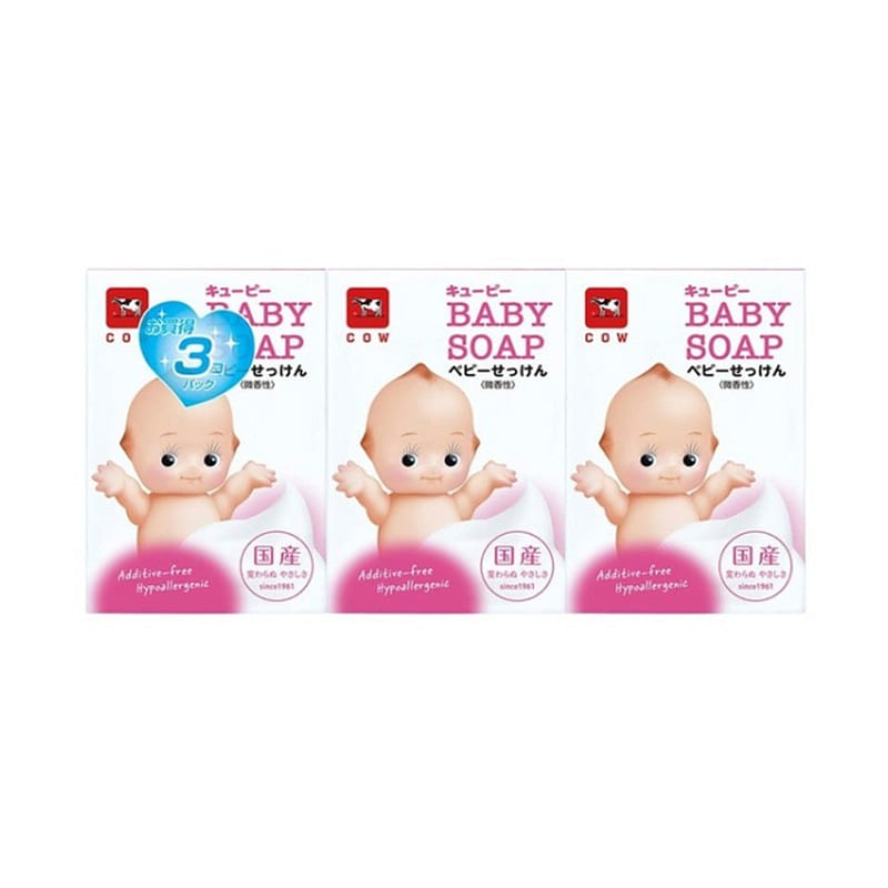 COW牛乳石碱 丘比全身婴儿肥皂 90g *3个装 1 份