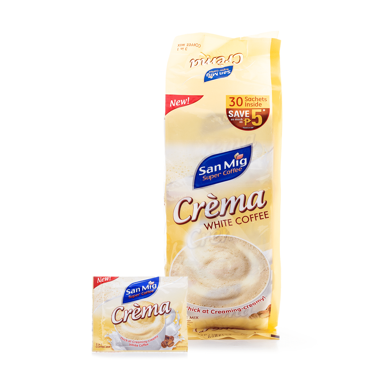 San Mig Crema White Coffee 3 in 1 600 g