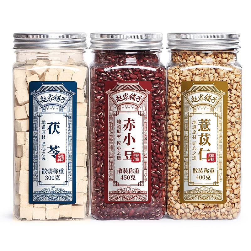 3 pot combination Zhao shop fried coix seed Chixiao bean Poria combination 1150 กรัม