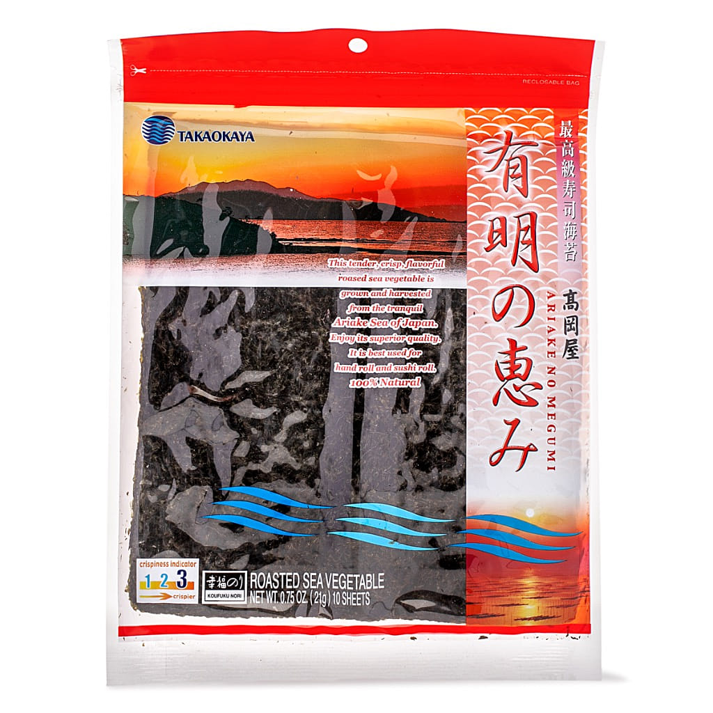 高岡屋 日本産 有明の恵み海苔 10枚入 0.75 オンス