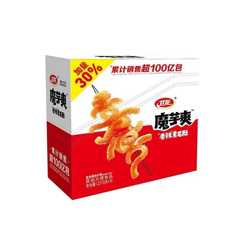 Weilong Spicy Konjac Noodles, 400g (20g x 20 Packets)/Box 400 กรัม