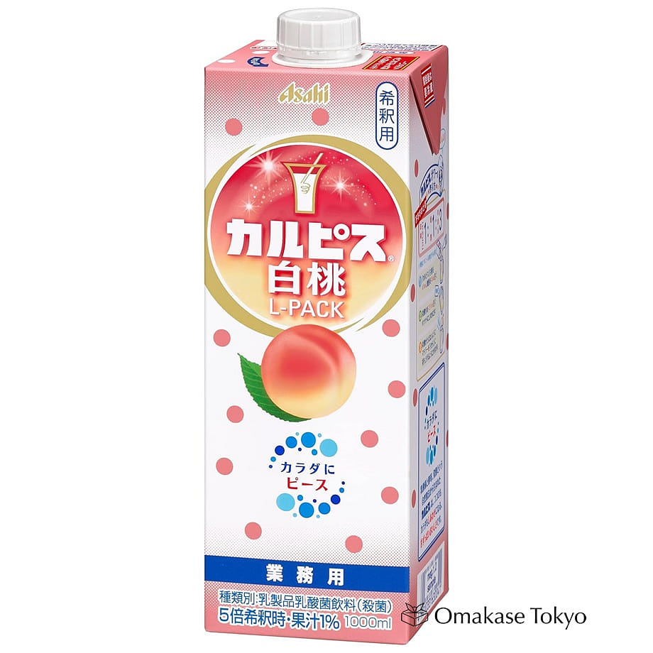 Asahi Beverage Calpis White Peach L-Pack 1L 1000 그램