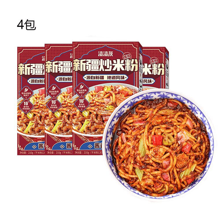 Zhazhahui Xinjiang Fried Noodles Spicy - 210g x 4 840 g
