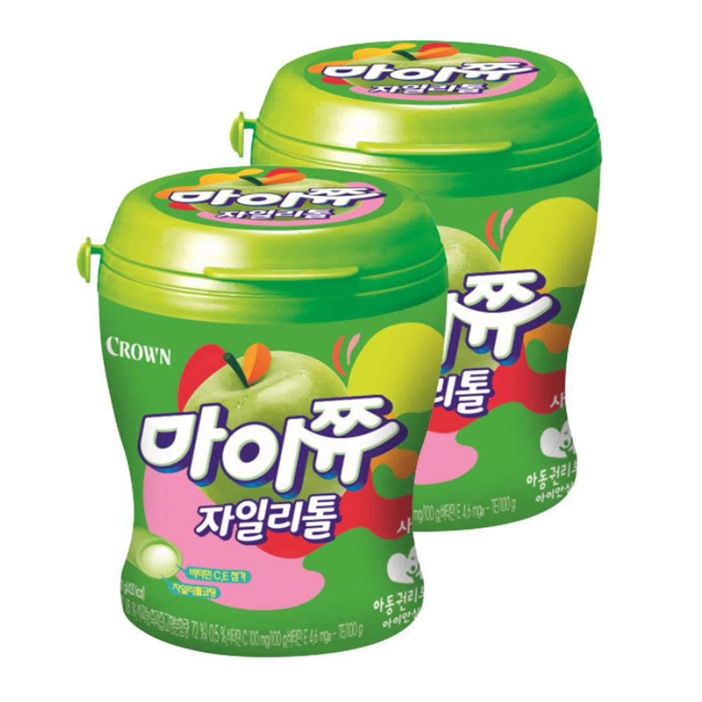 Crown My Chew Xylitol Apple 110g x 2p 1 ส่วน