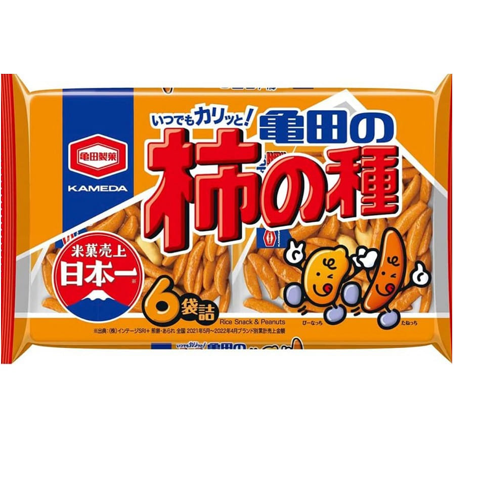 Kameda Seika Kameda Kakinotane 6 bags 180g 180 กรัม