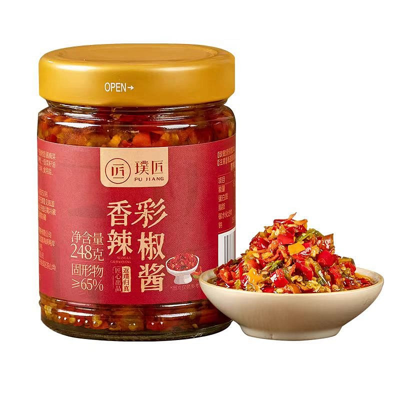 Pu Jiang Chili sauce 248g*1 bottle 248 그램