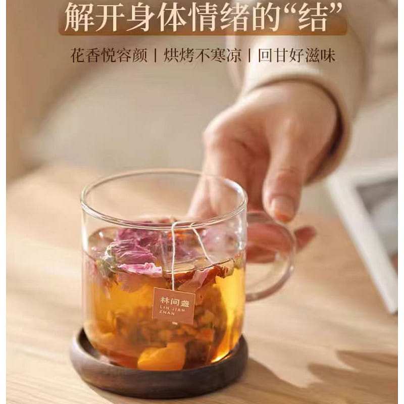 Lin Jian Zhan Rose dandelion root tea 185g*1 box 185 그램