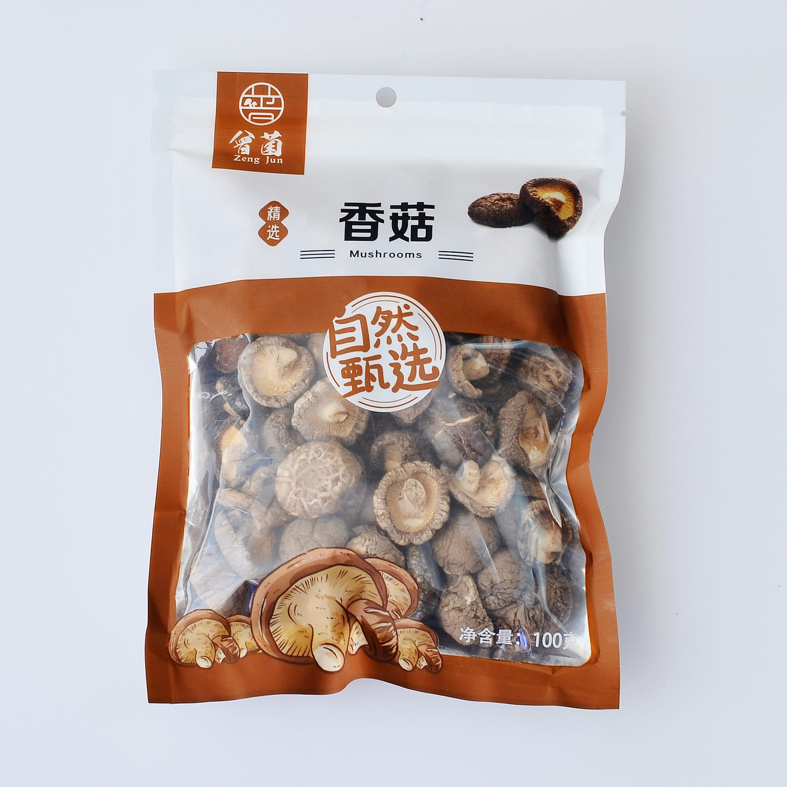 【Dried mushrooms】 Selected shiitake mushrooms The mushrooms are fragrant 100 กรัม