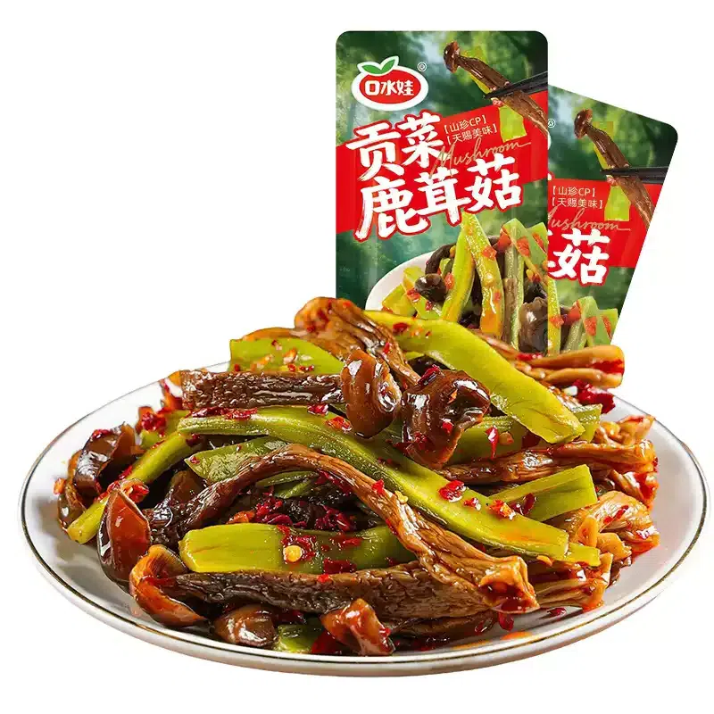 Koushui Wa Spicy Gongcai Deer Antler Mushroom 300g 300 g