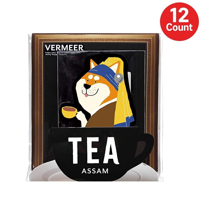 Art Museum Tea Bag Shiba Inu Assam 12 Count 1 다발