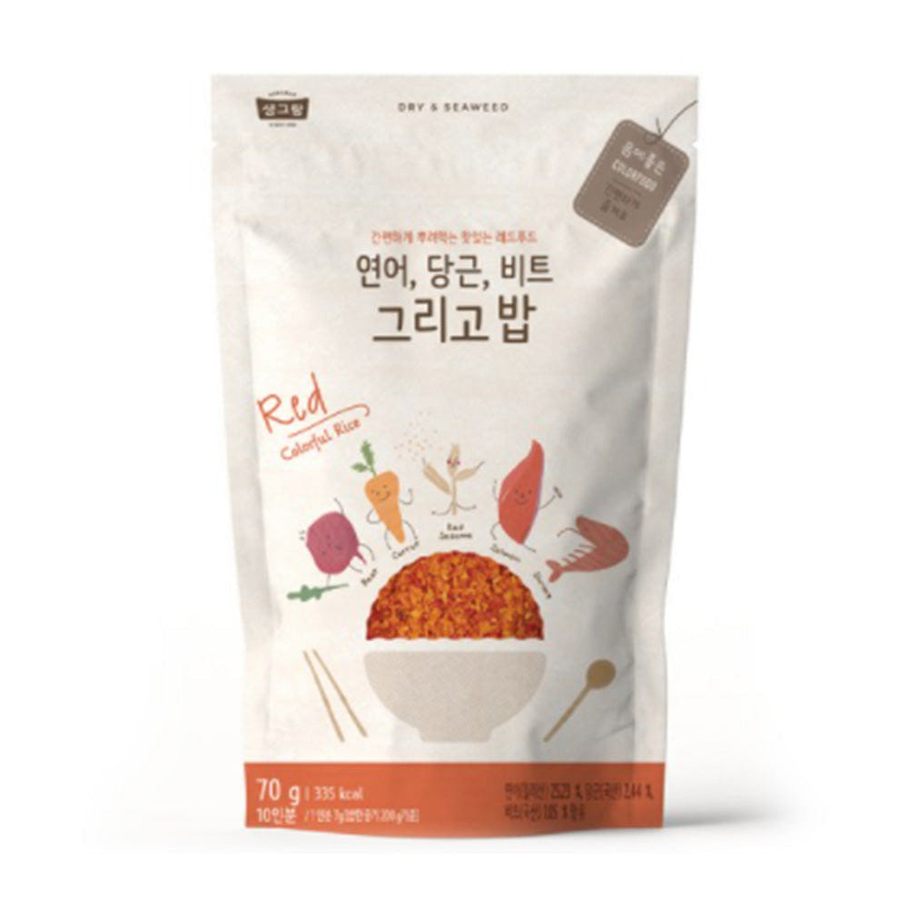 Sengran salmon carrot beat and rice fruikake 70g 1 each