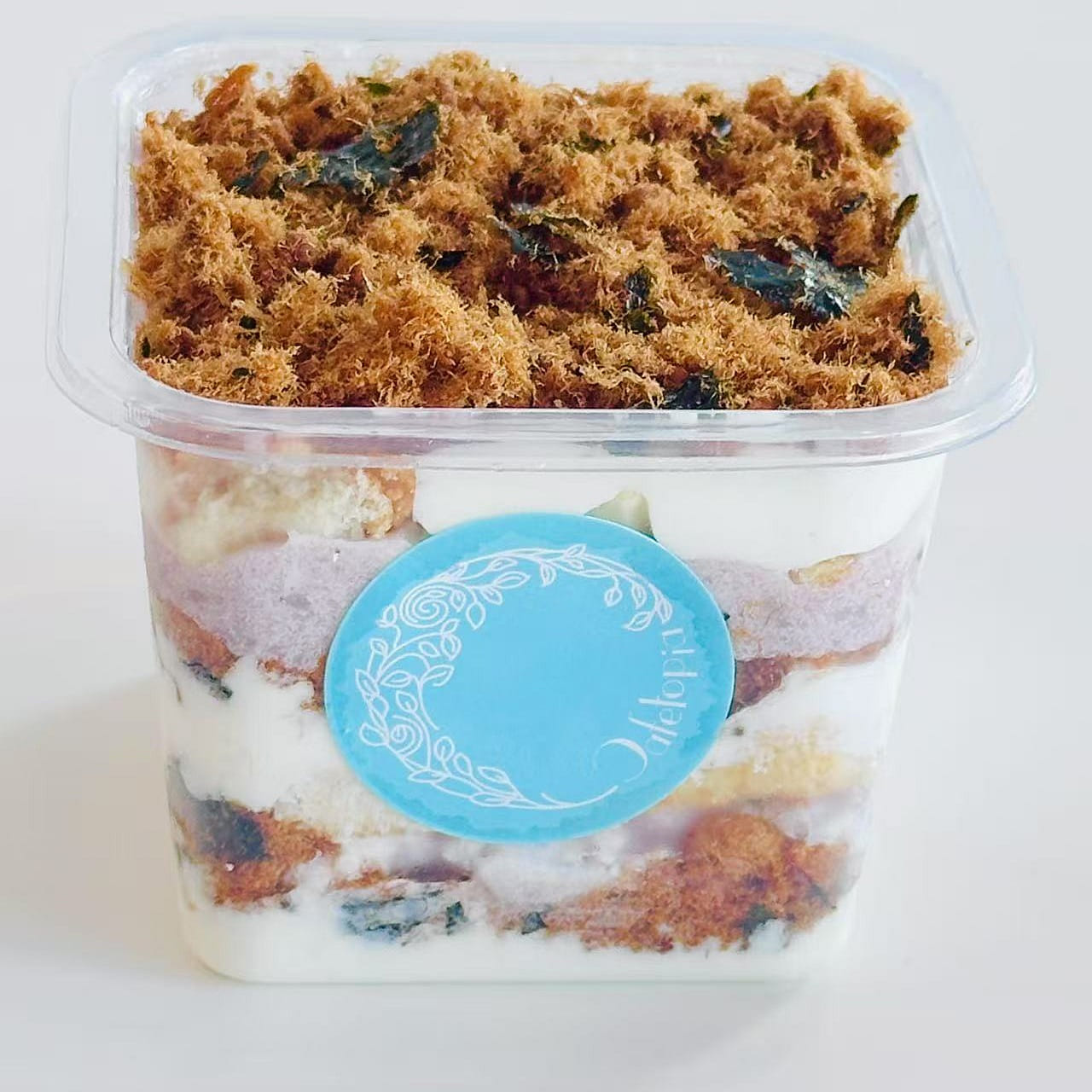 Taro Seaweed Pork Floss Cake Cup 1 box