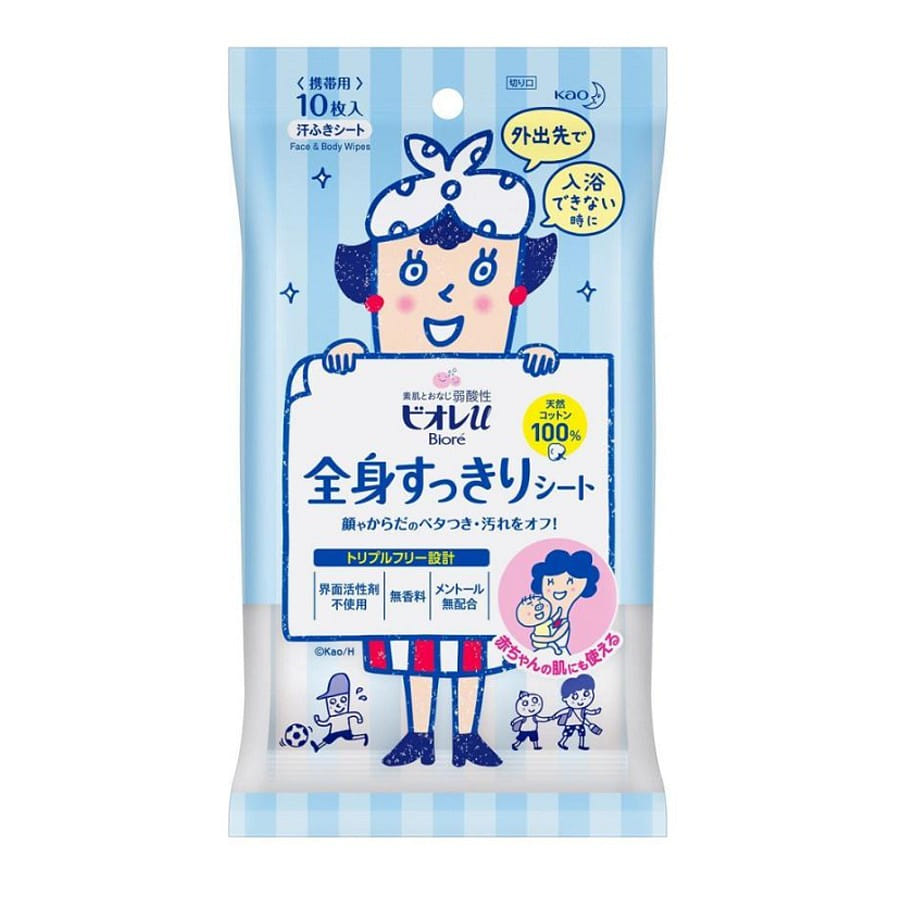 Biore Face And Whole Body Cleansing Sheet 10pcs 1 개
