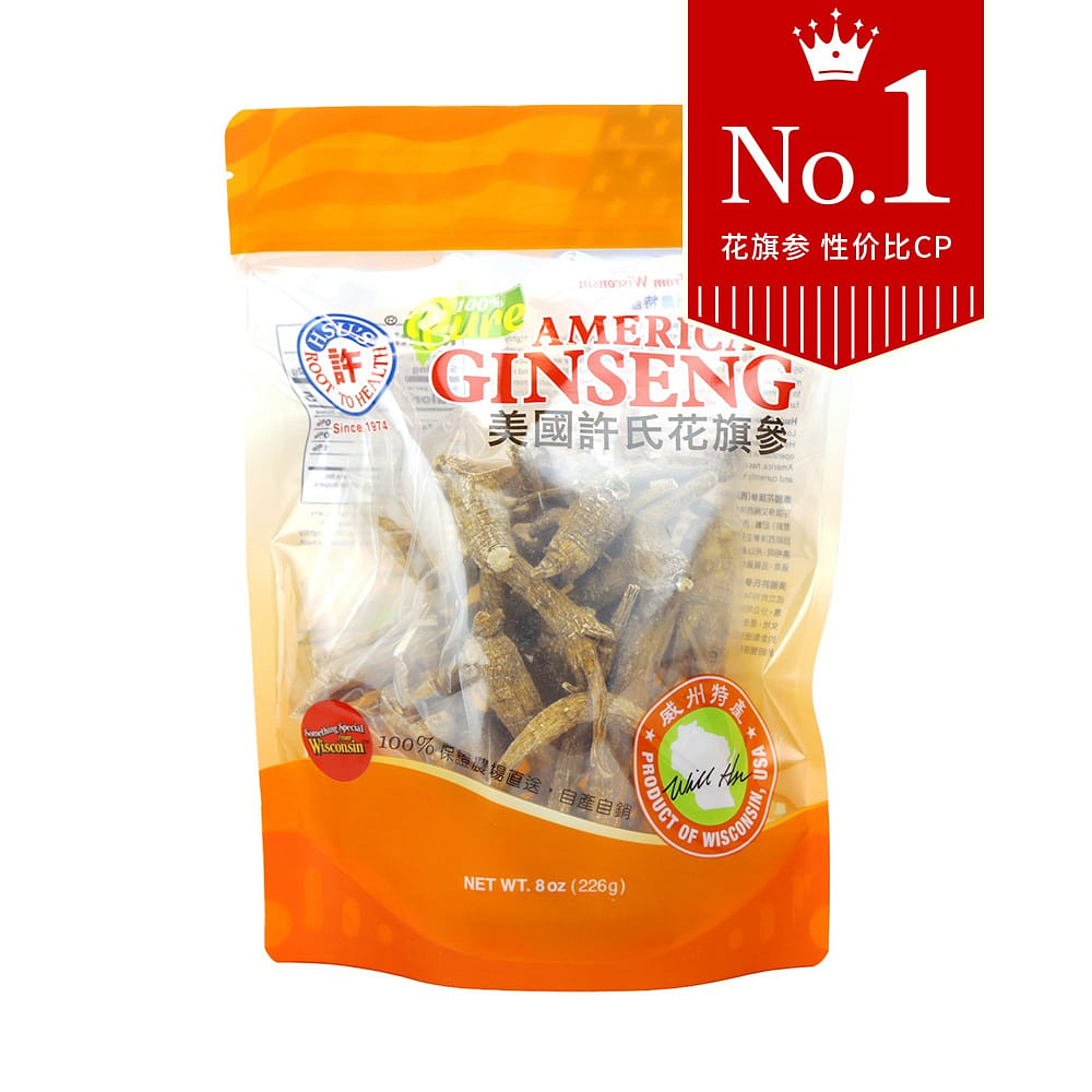 HSU'S 5-year American Ginseng Ungraded Roots 8oz 1 개