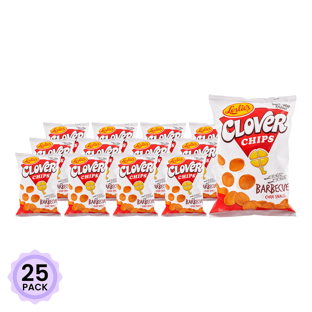 LESLIE'S CLOVER 바베큐맛 콘칩 145 그램*25 팩