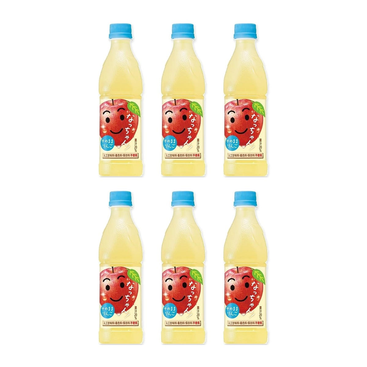 Suntory Nacchan Apple Juice 6 bottles 2550 ml