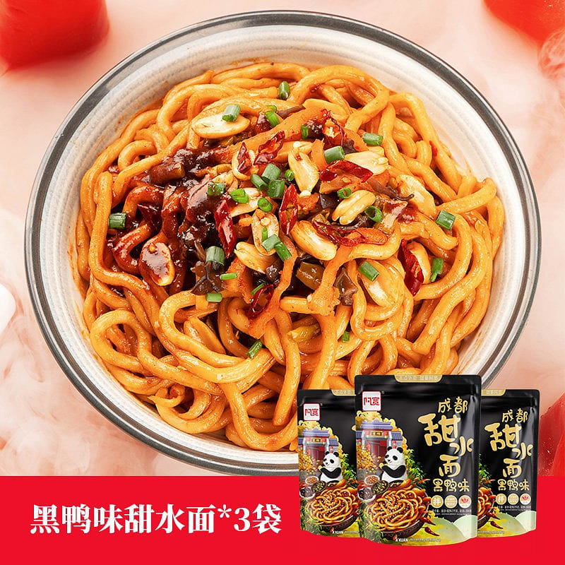 Ah Kuan Sweet water noodles Black duck flavor 825 g