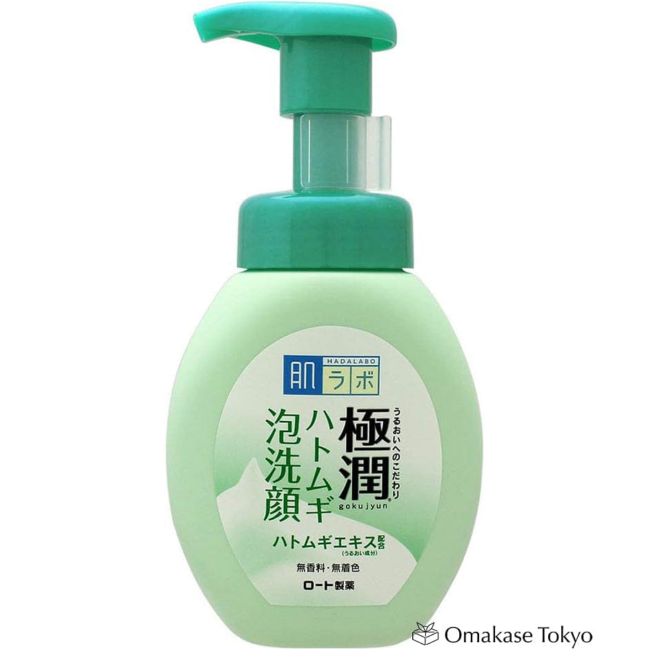 Rohto Hada Labo Gokujyun Adlay Foaming Face Wash 160ml 230 グラム