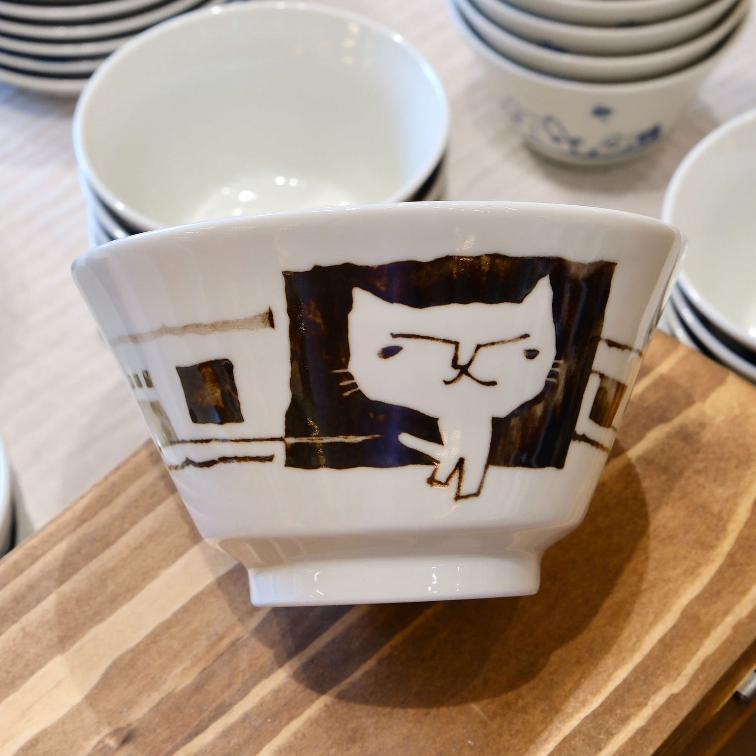 Kanesada Seito Cat H7cm Rice Bowl - Kitty 1 count