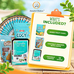 코코넛 커피, 코코넛 커피 케이크, 건조 과일 3 개입