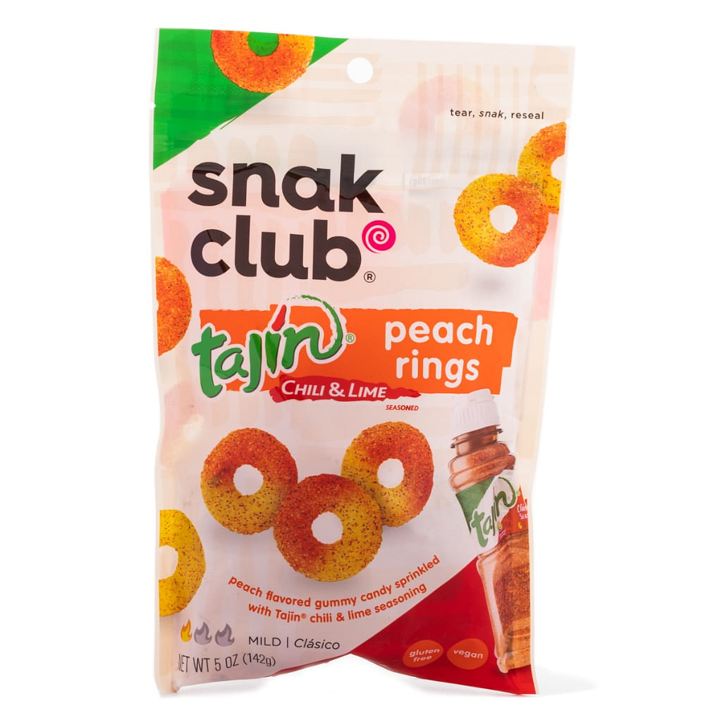 Snak Club ทาจินพีชริง รสพริกและมะนาว 142 กรัม