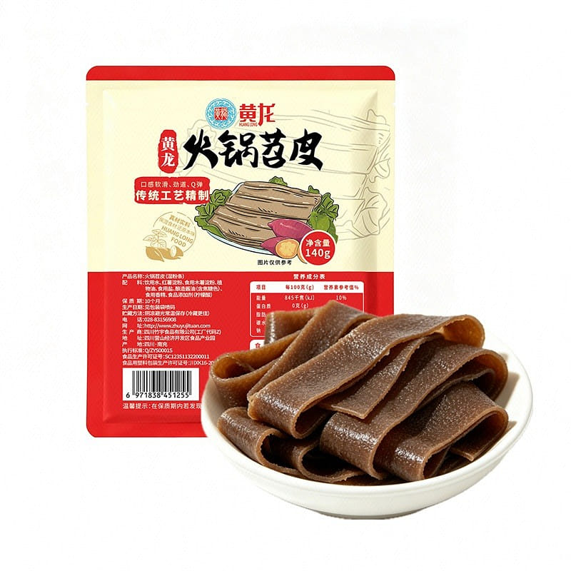 Huanglong Hot Pot Sweet Potato Wide Noodles 140 g
