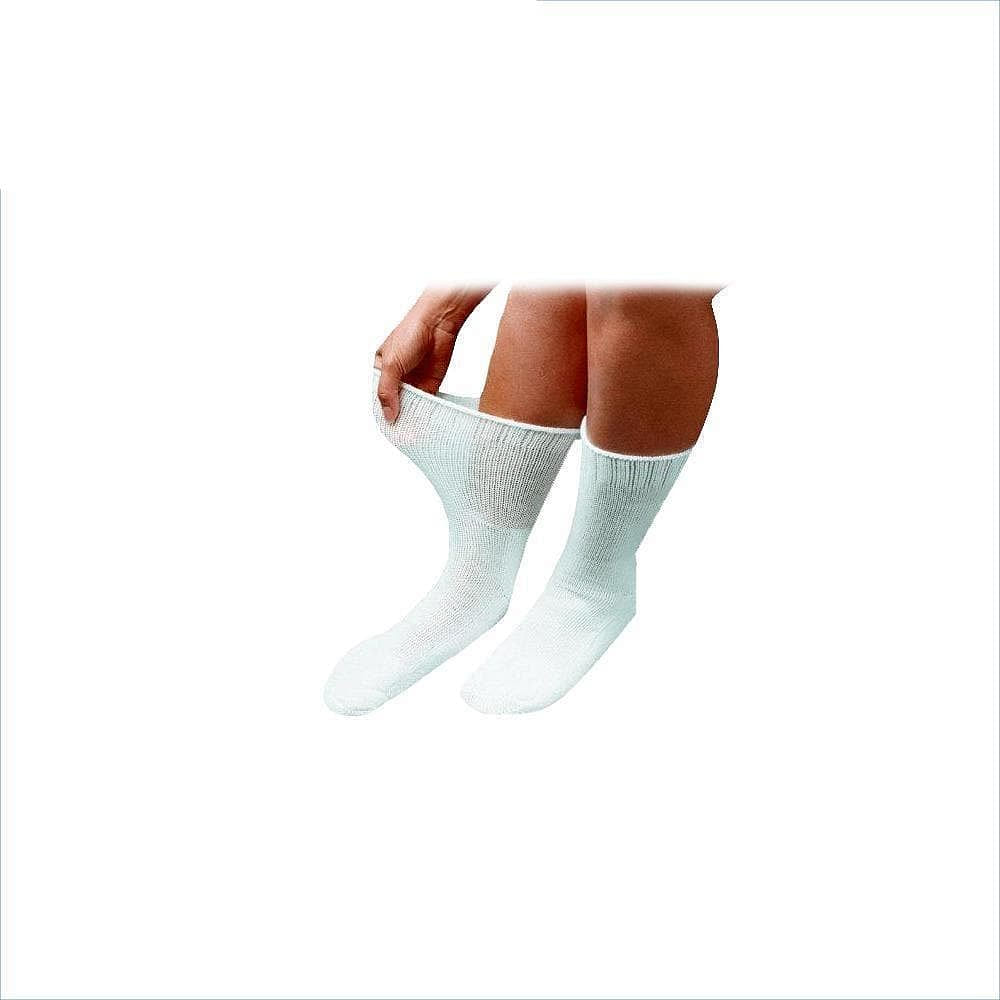 DiaSox Plus Diabetic Socks XLarge White 5 oz