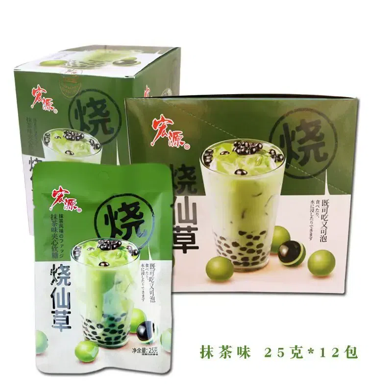 Herbal Jelly Matcha Flavor Filled Soft Candy25g*12 300 g