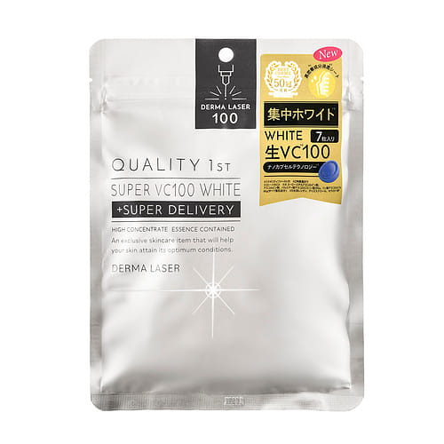 QUALITY 1st SUPER VC100 WHITE Facial Mask 7pc 1 count