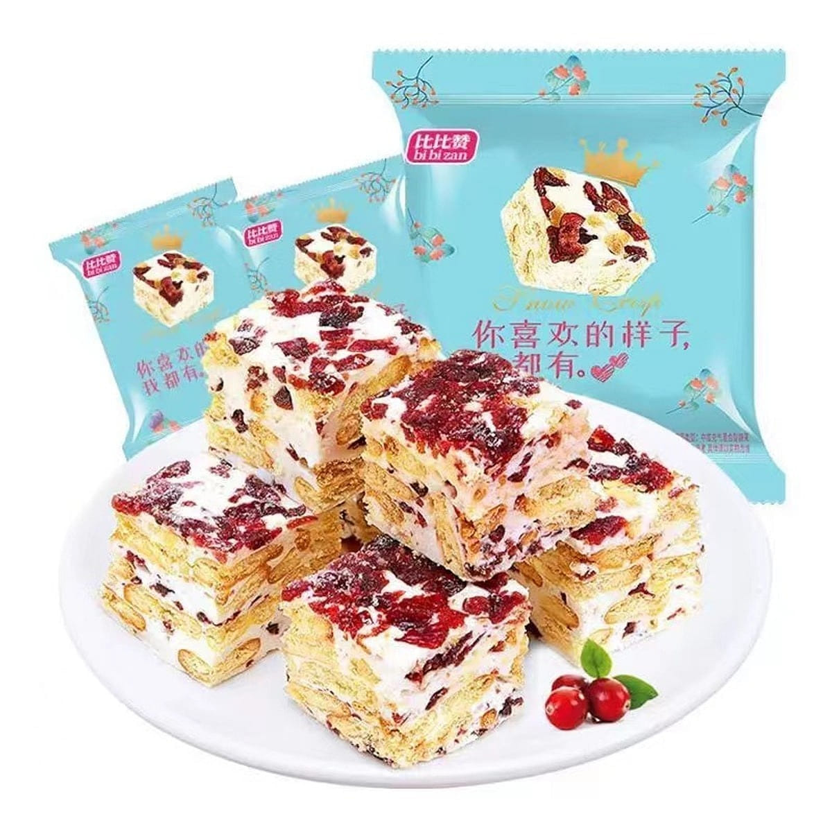 Bibizan Milk and Cranberry Flavor Snowflakes 150 그램