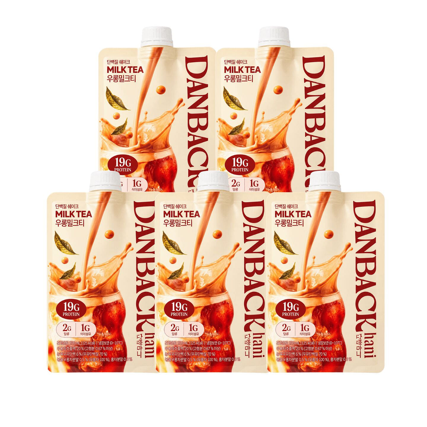 DANBACK HANI Protein Shake Oolong Milk Tea Flavor 5 pack
