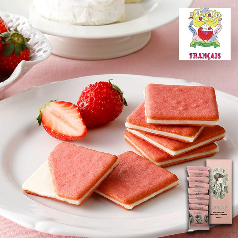 France Biscuit (Strawberry & Camembert) 9 pieces 1 케이스