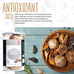 Whole Black Multi Clove Garlic - Fermented for 90 Days - Naturally Aged - Multi 8.5 oz