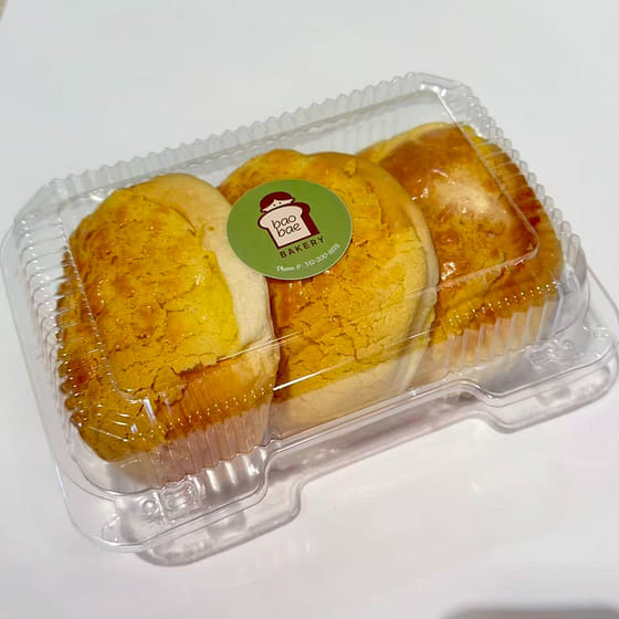 weee_bakery_菠萝包 3个装 塑料盒防压扁 1 个
