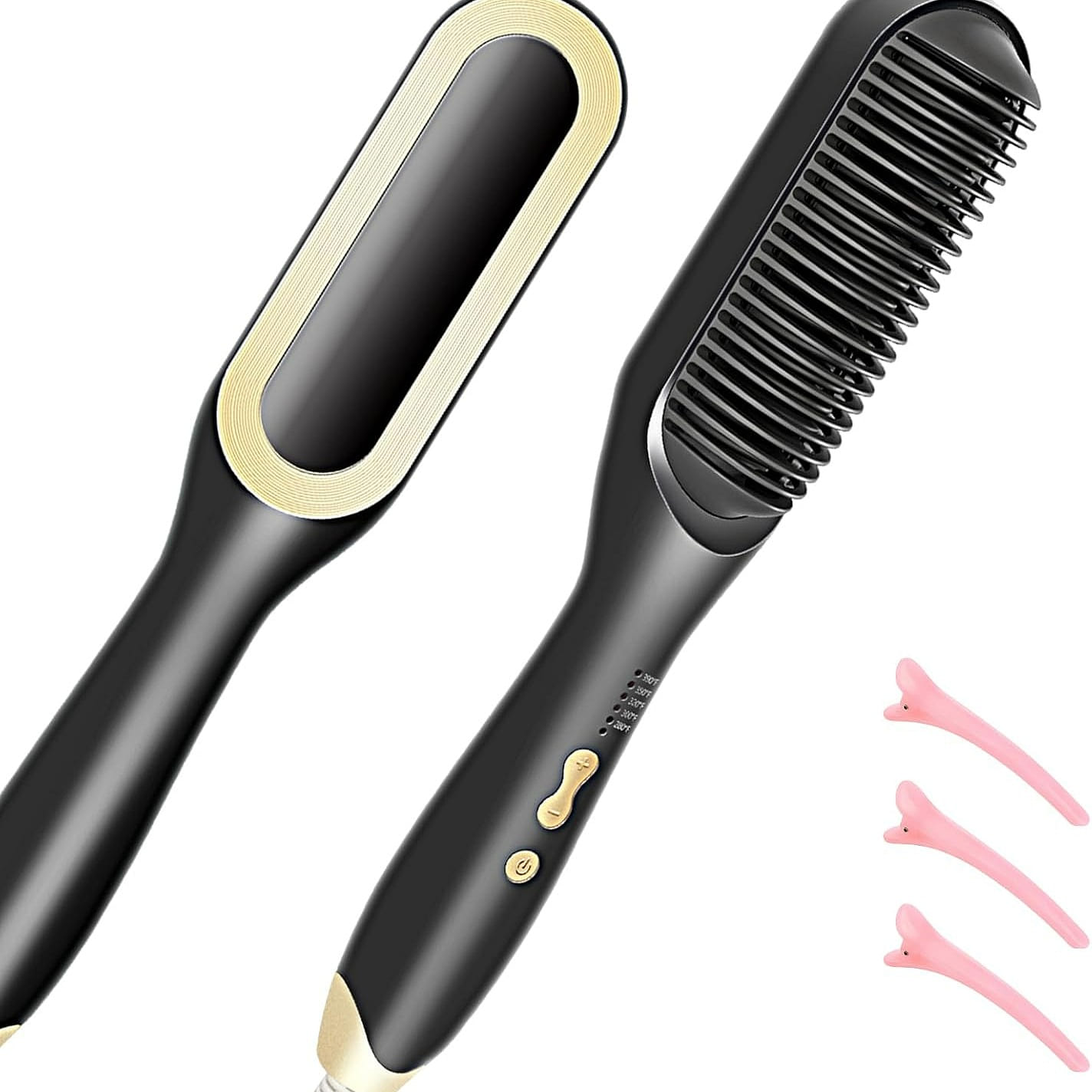 Hair Straightener BrushIonic Hair Brush Straighter 1 ส่วน