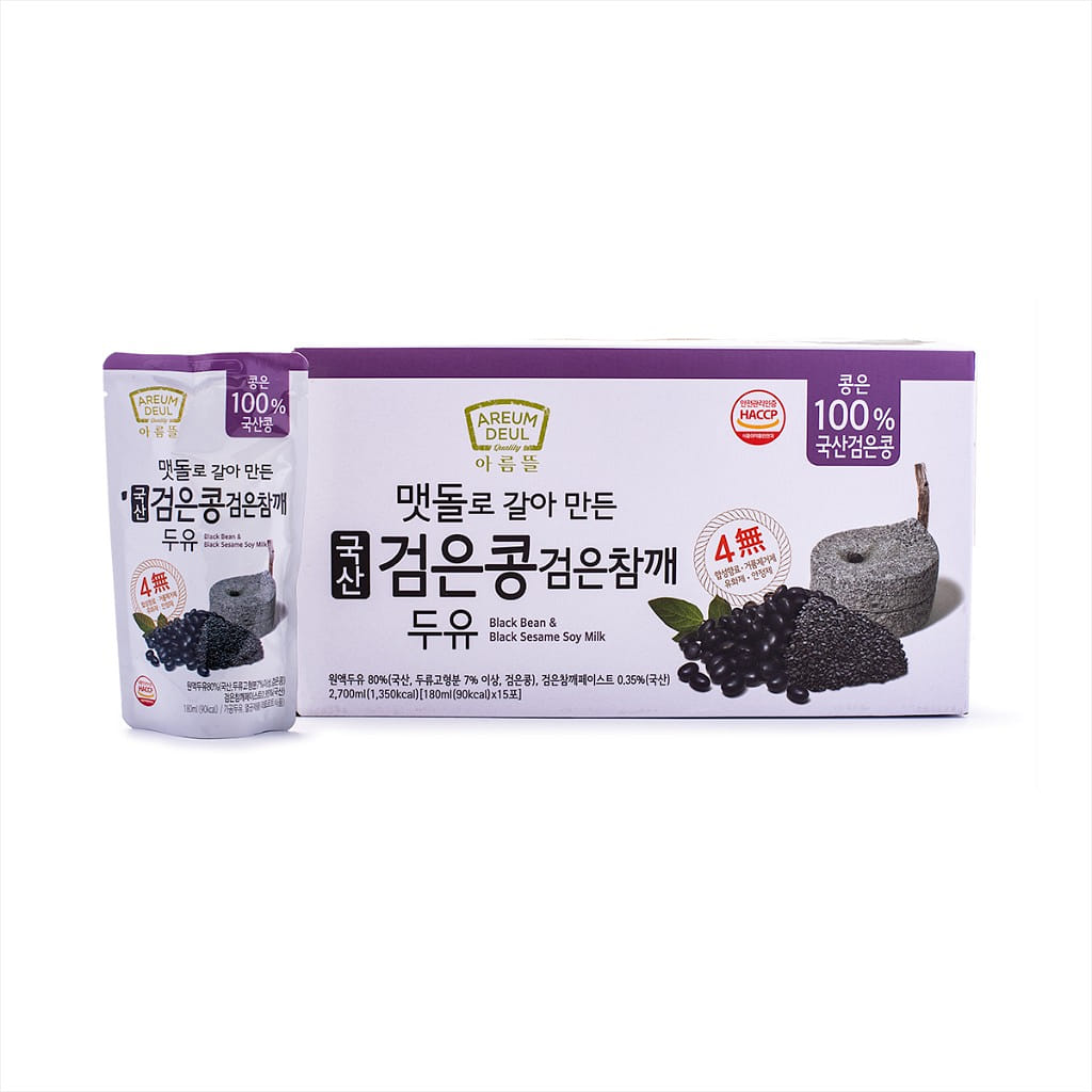 Sữa Đậu Nành Đậu Đen & Mè Đen Areum Deul (180 ML x 15) 180 ml*15 pack