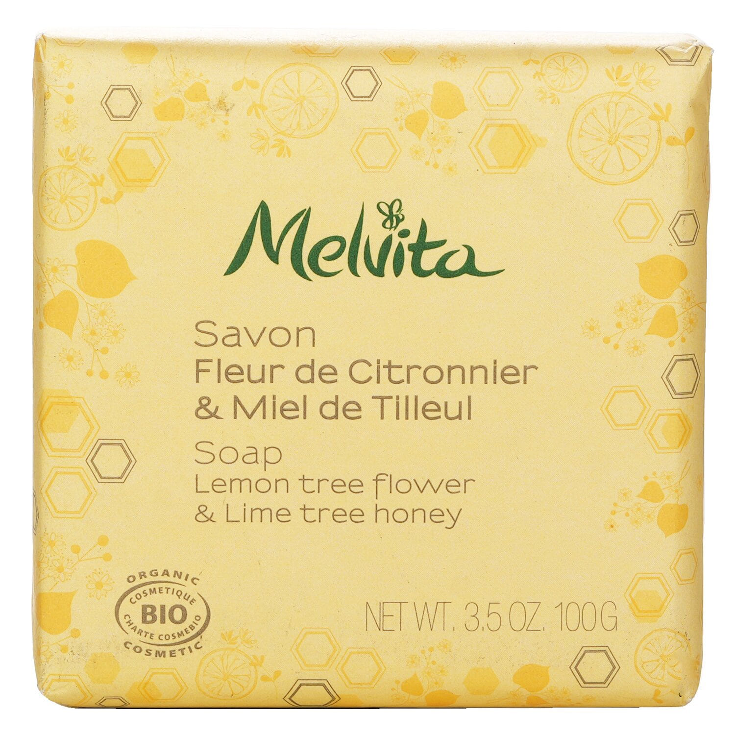 Melvita Almond Lemon Tree Honey Body Soap 100g/3.5oz 100 กรัม