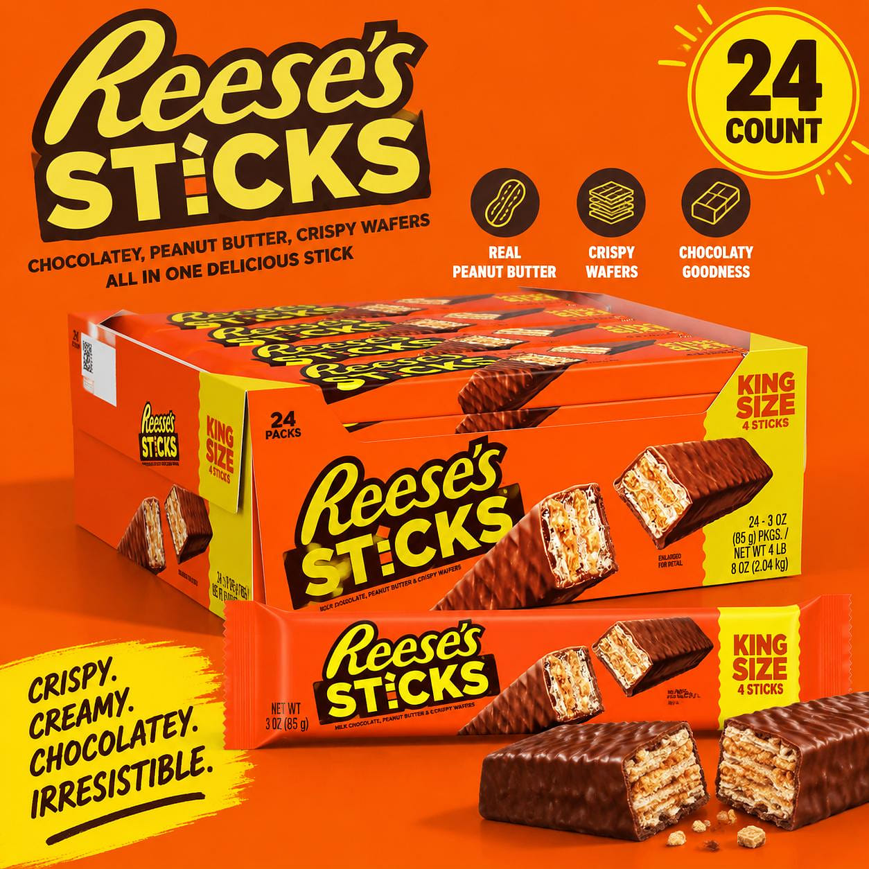 Reese's Sticks King Size 24ct 1 each