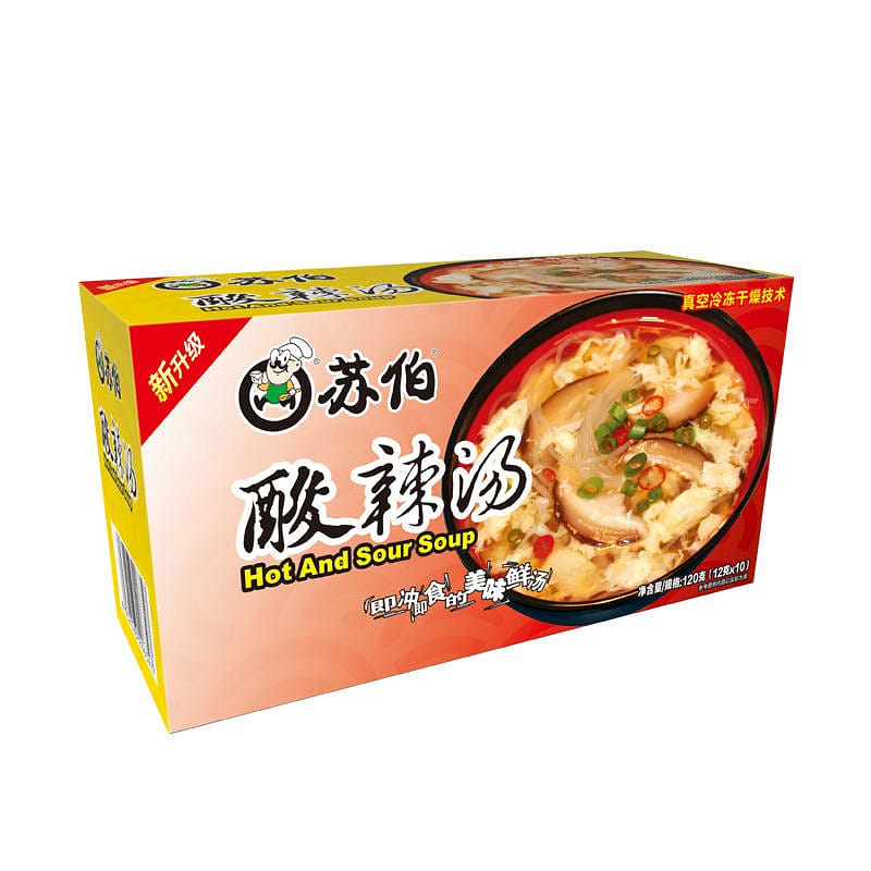 "Contains 10 packets" Subo instant soup hot and sour soup 120 그램