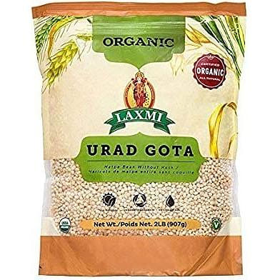 Laxmi Organic Urad Gota - Matpe Beans without Husk - 2 lbs 2 lb